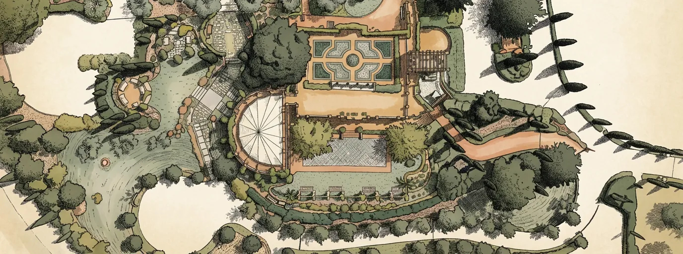 Aerial site plan drawing